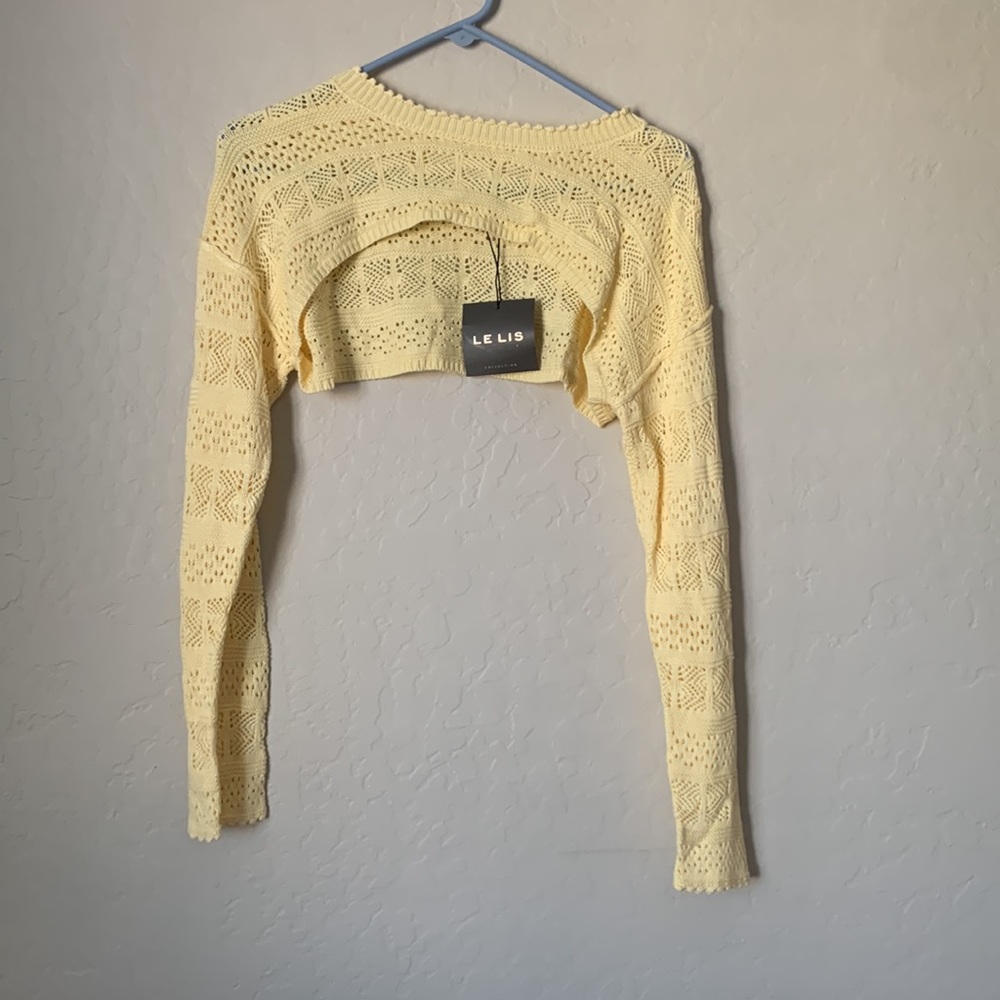 Yellow Crop Long Sleeve - Picture 3 of 3